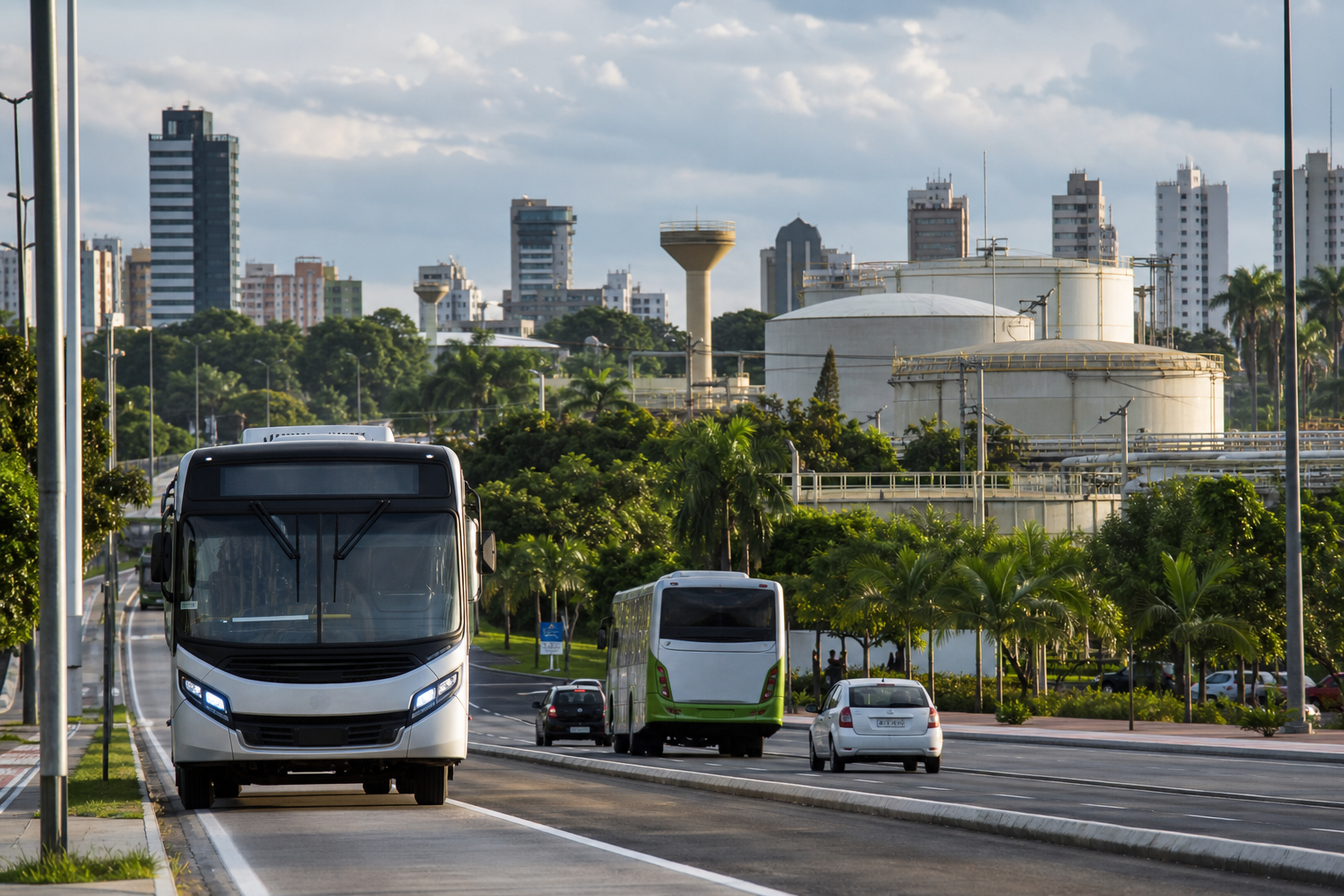 Reunião institucional sobre abastecimento de água, saneamento e transporte público em Cuiabá